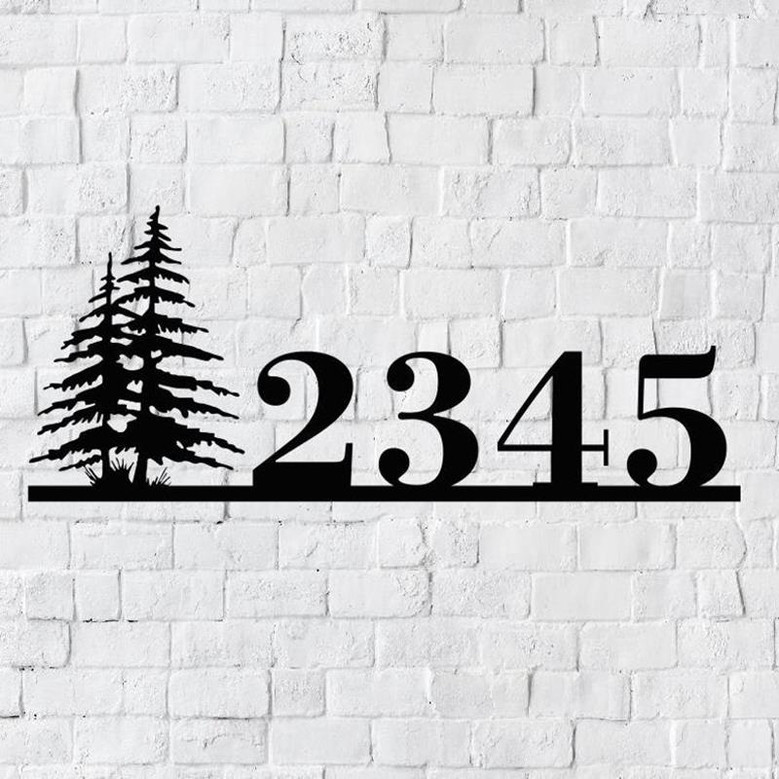 Metal House Number Sign, Metal Address Number Sign