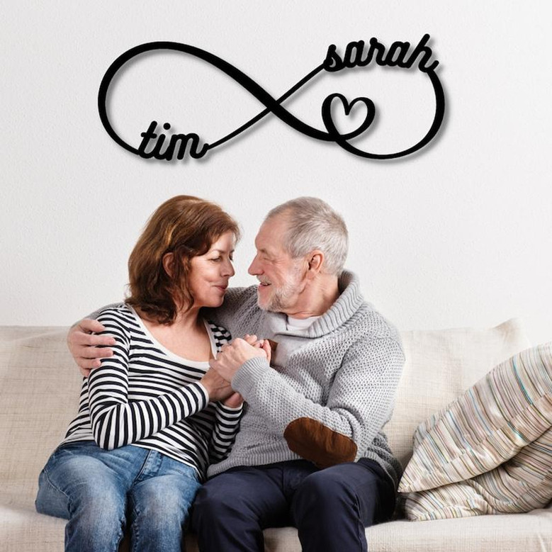 Personalized Family Name Metal Sign, Metal Established Family Sign, Housewarming Gift, Door Hanger, Wedding Gift, Metal Monogram Sign