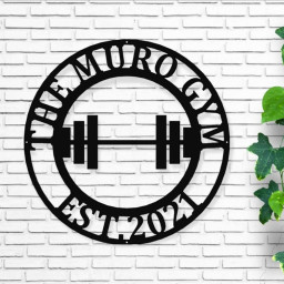 Gym Sign | Personalized Home Gym Sign | Custom Metal Gym Sign | Home Gym Sign | Cross Fit Sign