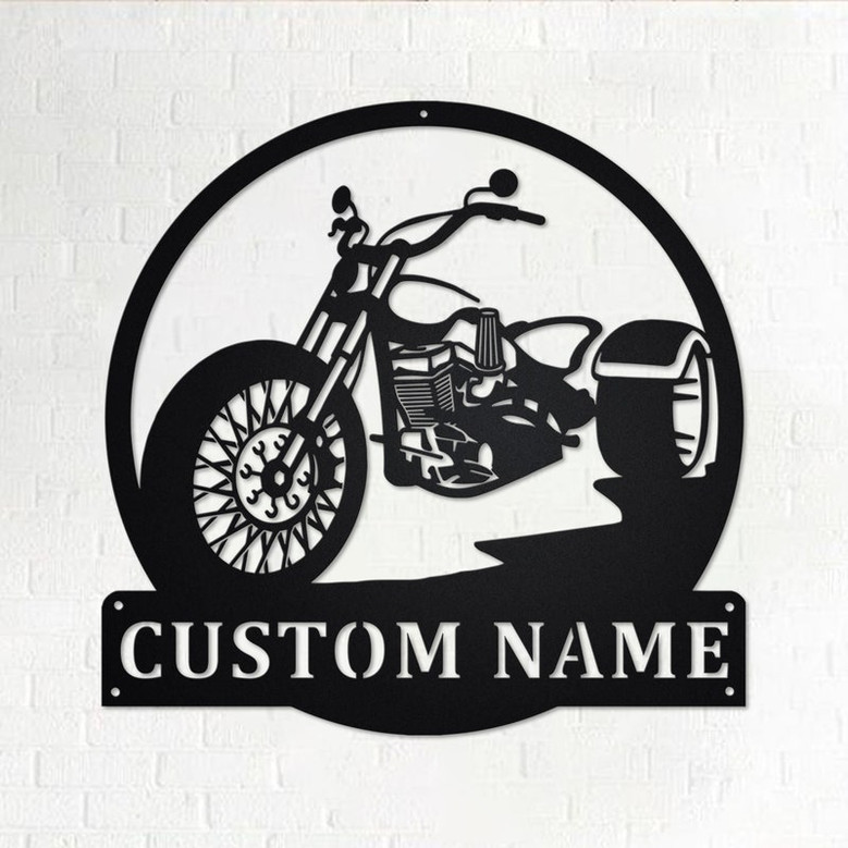 Custom Trike Motorbike Metal Wall Art, Personalized Trike Motorbike Name Sign Decoration For Room, Biker Home Decor, Custom Trike Motorbike