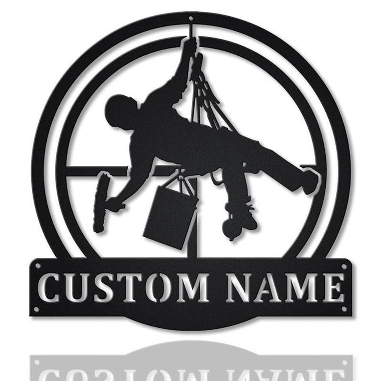 Personalized Window Washer Monogram Metal Sign Art | Custom Window Washer Metal Sign | Window Washer Gifts for Men