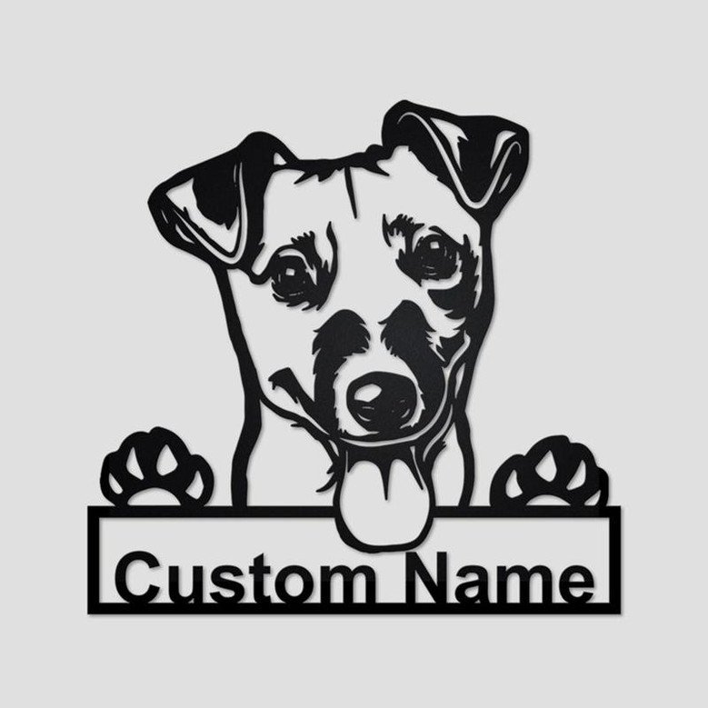 Personalized Jack Russell Terrier Metal Sign | Jack Russell Terrier Metal Wall Art | Dog Metal Sign | Jack Russell Terrier Gift | Dog Lover