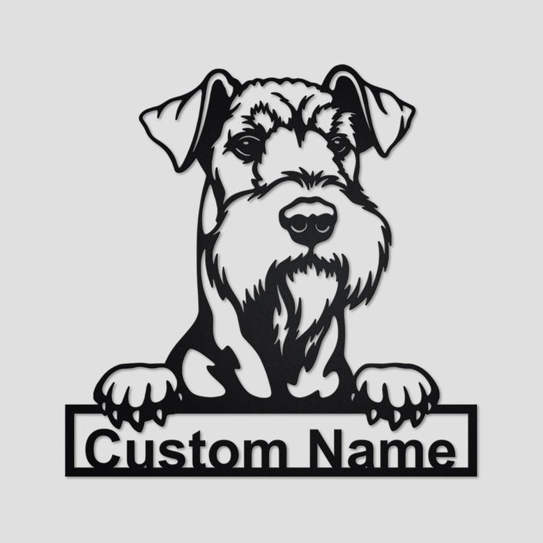 Personalized Airedale Terrier Metal Sign | Airedale Terrier Metal Wall Art | Airedale Terrier Lover Gifts | Dog Lover Gifts | Dog Lover