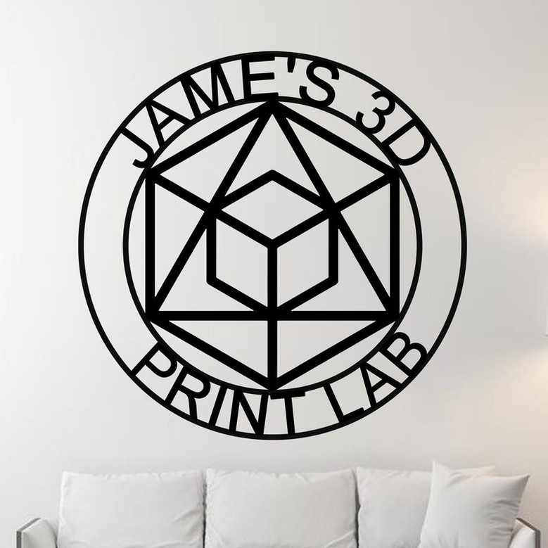 3D Print Sign, Print Lab Sign, 3D Printing Business Sign, Print Room Sign, 3D Printing, Metal Sign, 3D Sign, Lab Sign, 3D printer Room Sign