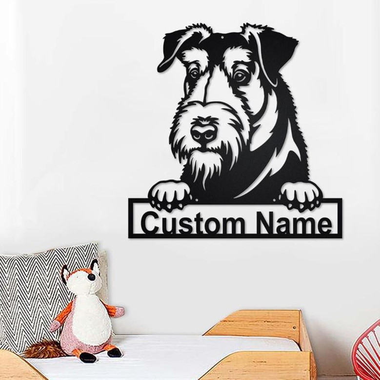 Custom Velshterer Dog Metal Wall Art, Personalized Velshterer Name Sign Decoration For Room, Velshterer Home Decor, Custom Velshterer Dog