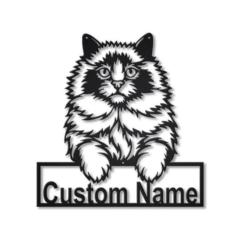 Personalized Ragdoll Cat Metal Sign Art | Custom Ragdoll Cat Metal Sign | Animal Gift | Pets Gift | Birthday Gift
