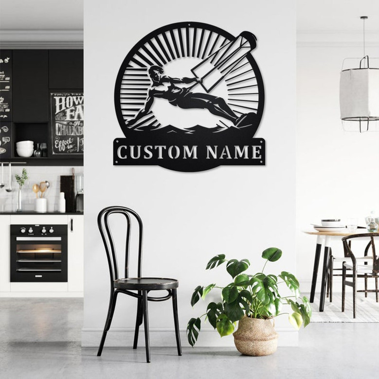 Personalized Kitesurfing Metal Sign | Kitesurfing Metal Wall Art | Kitesurfing Metal wall Decor | Kitesurfing Lover Gift | Kitesurfing