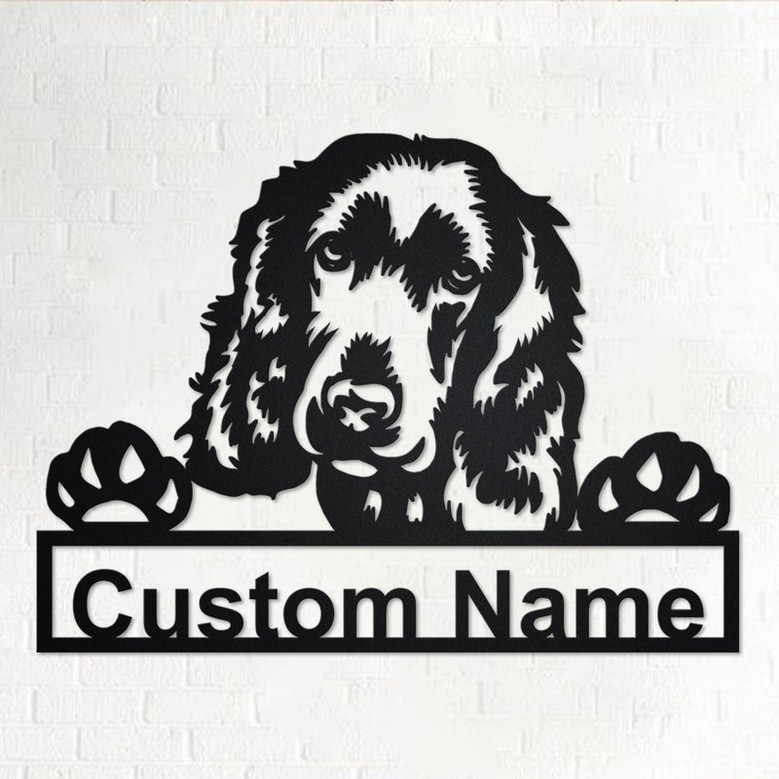 Personalized English Cocker Spaniel Metal Sign | Dog Metal Wall Art | Dog Metal Wall Decor | Custom English Cocker Spaniel Dog | Custom Dog
