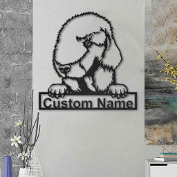 Personalized Bedlington Terrier Dog Metal Sign Art | Custom Bedlington Terrier Dog Metal Sign | Dog Gift | Animal Funny | Birthday Gift