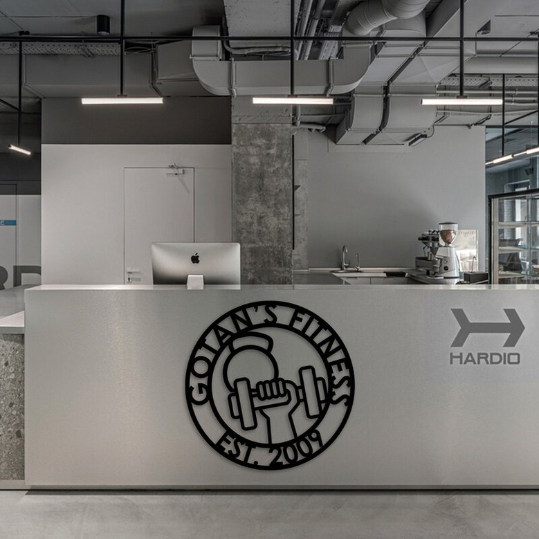 Personalized Metal Gym Sign, Custom Fitness Metal Wall Decor, Bodybuilder Unique Gift