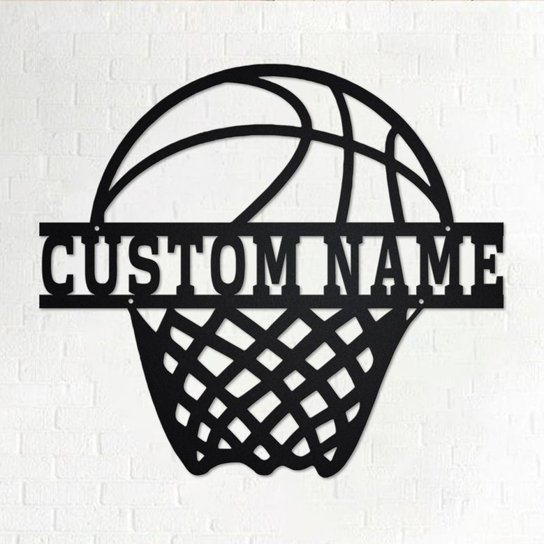 Personalized Basketball Metal Sign | Basketball Metal Wall Art | Basketball Metal wall Decor | Basketball Lover Gift | Custom Basketball