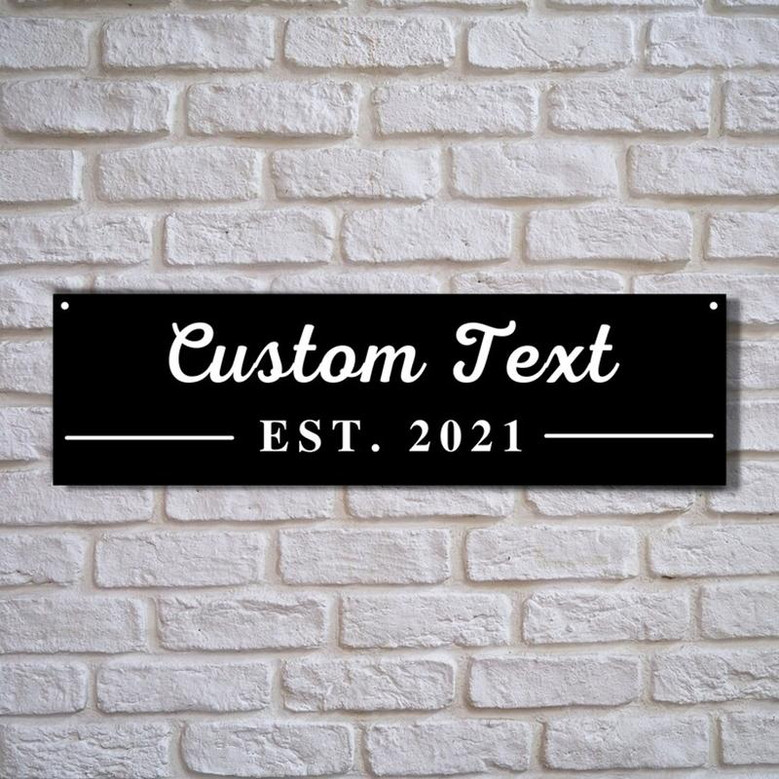 Metal Monogram Family Name Sign, Last Name Sign, Door Hanger, Metal Wall Art, Personalized Metal Name Sign, Front Porch Sign for Home