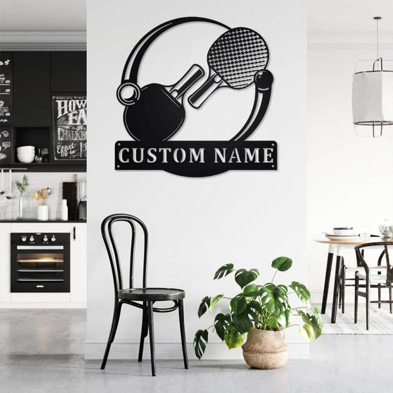 Personalized Table Tennis Metal Sign | Table Tennis Metal Wall Art | Table Tennis Metal wall Decor | Table Tennis Lover| Custom Table Tennis