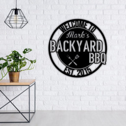 Custom Metal Signs-Monogram Wall Decor-Personalized Wedding Gift-Custom Metal Art