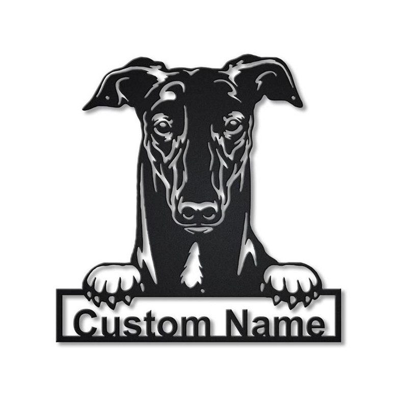 Personalized Australian Hound Dog Metal Sign Art | Custom Australian Hound Dog Metal Sign | Dog Gift | Animal Funny | Birthday Gift