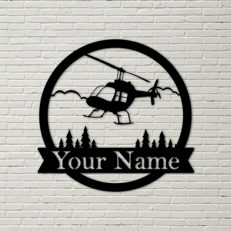 Helicopter metal sign, Pilot Gifts, Personalized Aviation Signs, Custom Metal Signs, helicopter pilot, helicopter gift, pilot gifts
