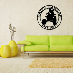 Four Wheeler Parking Sign, Four Wheeler Sign, ATV Sign, ATV Parking Sign, ATV Driver Gift, Four Wheeler Decor, Metal Sign, Personalized