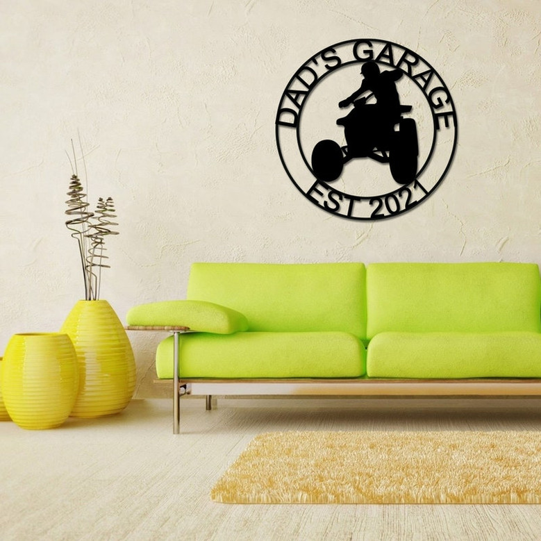 Four Wheeler Parking Sign, Four Wheeler Sign, ATV Sign, ATV Parking Sign, ATV Driver Gift, Four Wheeler Decor, Metal Sign, Personalized