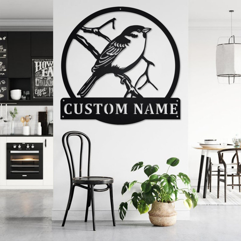 Custom Sparrow Metal Wall Art, Personalized Sparrow Name Sign Decoration For Room, Sparrow Home Decor, Custom Sparrow, Sparrow Bird