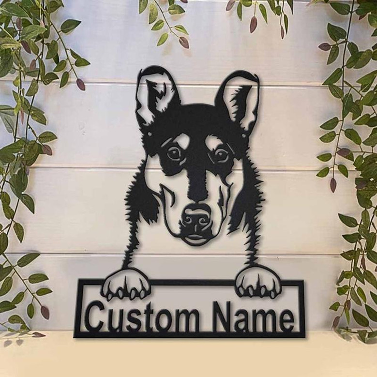 Personalized Smooth Collie Dog Metal Sign Art | Custom Smooth Collie Dog Metal Sign | Boxer Dog Funny | Dog Gift | Animal Custom