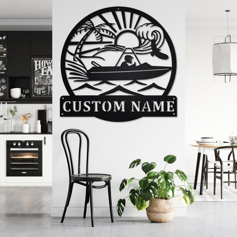 Custom Jetsprint Metal Wall Art, Personalized Jetsprint Name Sign Decoration For Room, Jetsprint Metal Home Decor, Custom Jetsprint