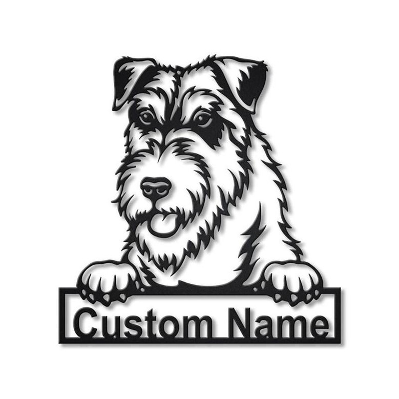 Personalized Wales Terrier Dog Metal Sign Art | Custom Wales Terrier Dog Metal Sign | Dog Gift | Birthday Gift | Animal Funny