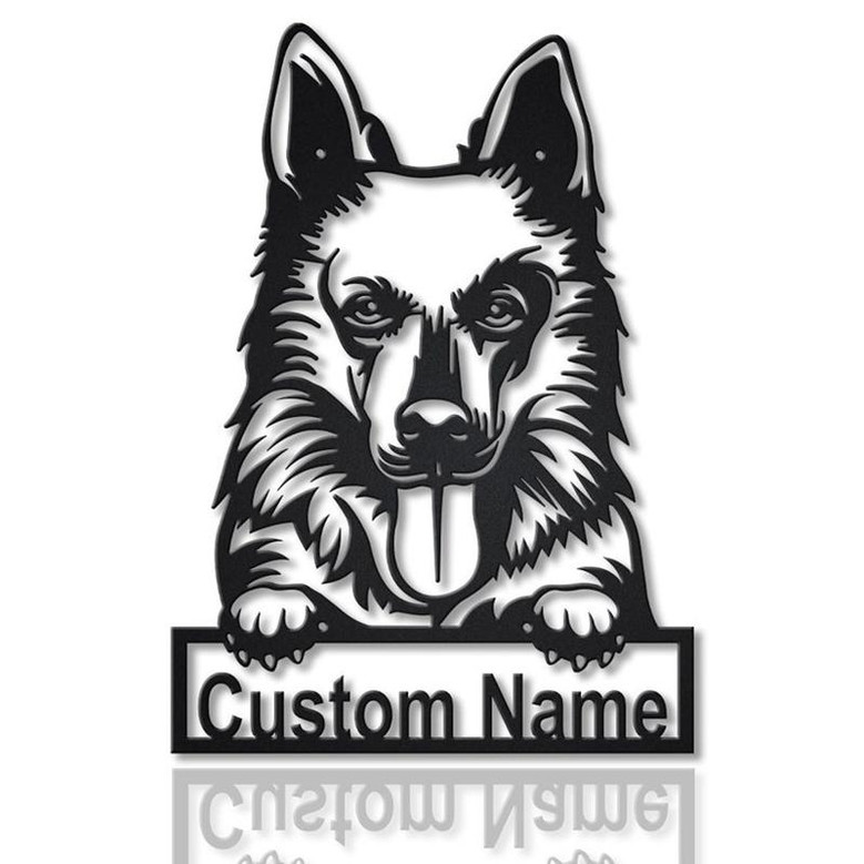 Personalized Swiss Shepherd Dog Metal Sign Art | Custom Swiss Shepherd Dog Metal Sign | Dog Gift | Animal Custom