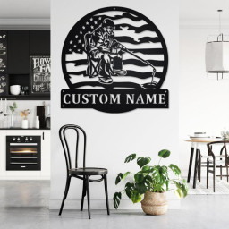 Custom Ice Fishing Metal Wall Art, Personalized Ice Fishing Name Sign Decoration For Room, Ice Fishing Home Decor, Custom Ice Fishing