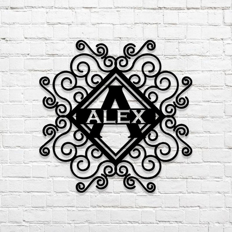 Personalized Garden Metal Sign,Customized Metal Sign,Custom Family Name Sign,Gift For Gardener,Greenhouse /Fence Décor,Housewarming Gift.