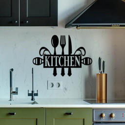 Metal Kitchen Sign Housewarming Gift