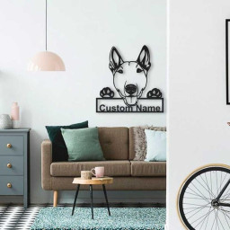 Personalized Bull Terrier Dog Metal Sign Art | Custom Bull Terrier Dog Metal Sign | Dog Gift | Birthday Gift | Animal Funny