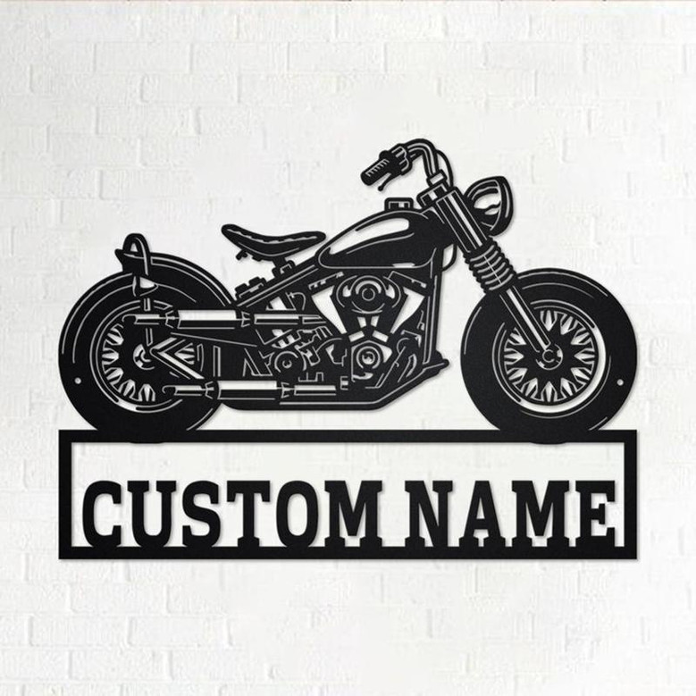 Custom Chopper Motorcycle Metal Wall Art, Personalized Chopper Name Sign Decoration For Room,Chopper Home Decor,Custom Chopper,Chopper Lover