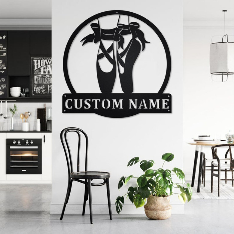 Custom Ballerina Metal Wall Art, Personalized Ballerina Name Sign Decoration For Room, Ballerina Home Decor, Custom Ballerina, Ballerina