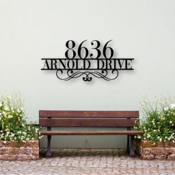 Metal Address Sign for House, Custom Metal Address Sign, Metal Address Plaque, Address Sign, Address Numbers, Address Plaque, Custom Metal