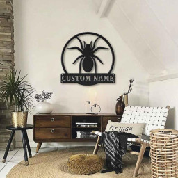 Personalized Tarantula Monogram Metal Sign Art | Custom Tarantula Metal Sign | Tarantula Gifts Funny | Animal Gift | Animal Custom