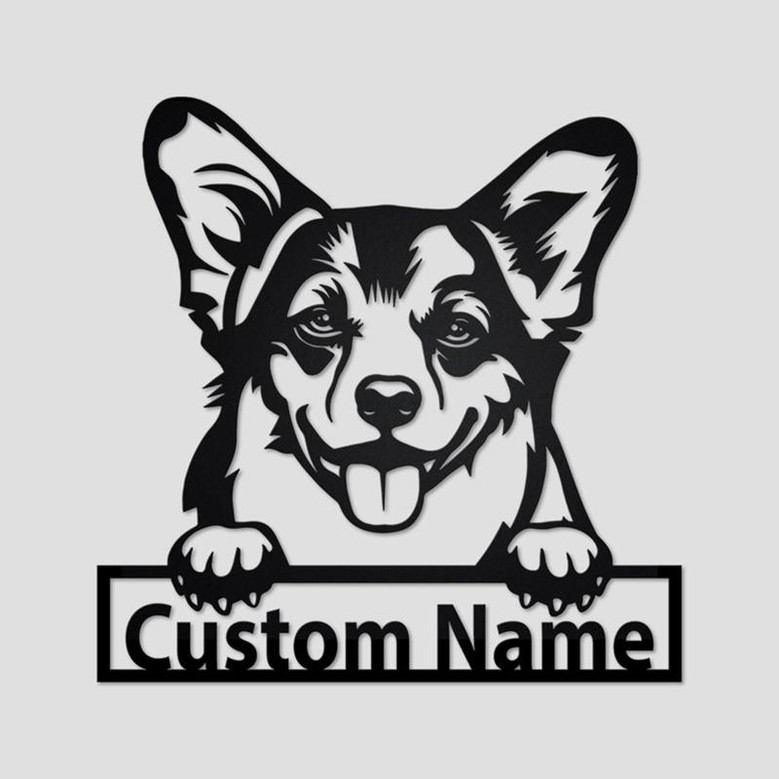 Personalized Welsh Corgi Metal Sign | Welsh Corgi Metal Wall Art | Dog Metal Sign | Welsh Corgi Gift | Dog Lover | Welsh Corgi Lover