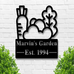 Personalized Garden Sign. Metal Garden Sign, Housewarming Gift