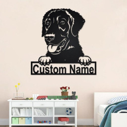 Personalized Curly-Coated Retriever Metal Sign | Dog Metal Wall Art | Dog Metal Wall Decor | Custom Curly-Coated Retriever Dog | Custom Dog