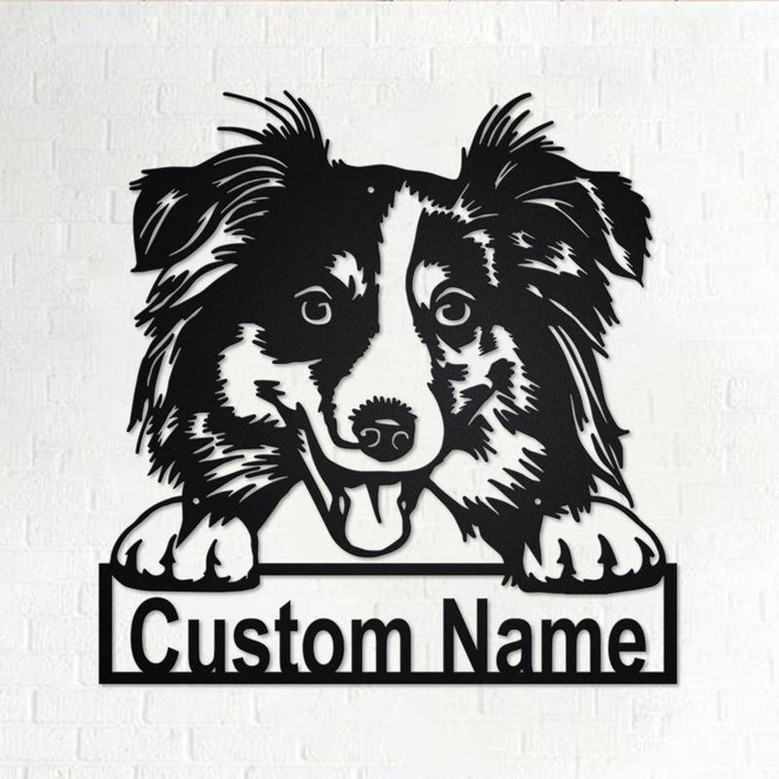 Personalized Australian Shepherd Metal Sign | Australian Shepherd Metal Wall Art | Dog Metal Sign | Australian Shepherd Lover Gift |Dog Gift