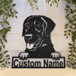 Personalized Curly-Coated Retriever Dog Metal Sign Art | Custom Curly-Coated Retriever Metal Sign | Gifts Funny | Animal Custom | Dog Gift