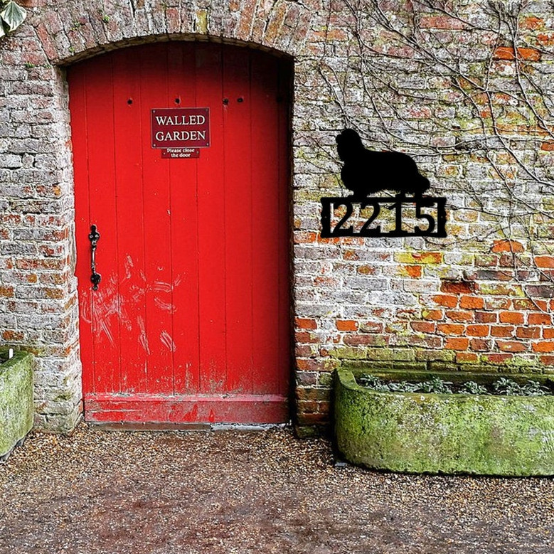 Cavalier King Charles Spaniel - House Numbers - Metal Address Plaque for House, Address Number, Metal Address Sign, House Numbers