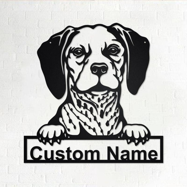 Personalized Belgian Brakk Metal Sign | Belgian Brakk Metal Wall Art | Dog Metal Sign | Dog Lover Gifts | Belgian Brakk Lover Gifts