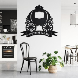 Custom Carriage Metal Wall Art, Personalized Carriage Name Sign Decoration For Room, Carriage Home Decor, Custom Carriage, Carriage