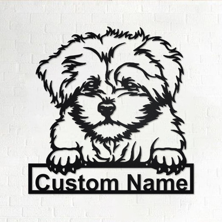 Personalized Bolonka Zwetna Metal Sign | Bolonka Zwetna Metal Wall Art | Dog Metal Sign | Dog Lover Gift | Bolonka Zwetna | Custom Dog