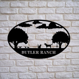 Custom Metal Farm Sign Metal Farm Sign Metal Wall Art Farmhouse Decor Family Name Sign Housewarming Metal Sign For Farmer