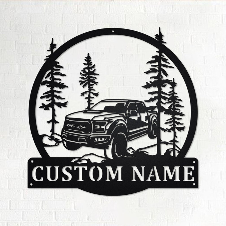 Custom Car Off Road Metal Wall Art, Personalized Car Off Road Name Sign Decoration For Room, Car Off Road Home Decor, Custom Car Off Road