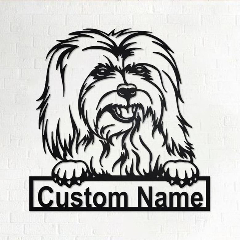 Personalized Coton de Tulear Metal Sign | Coton de Tulear Metal Wall Art | Coton de Tulear Metal Wall Decor | Custom Coton de Tulear