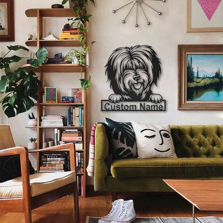 Personalized Tibetan Terrier Dog Metal Sign Art | Custom Tibetan Terrier Dog Metal Sign | Dog Gift | Birthday Gift | Animal Funny
