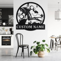 Custom Scuba Diver Metal Wall Art, Personalized Scuba Diver Name Sign Decoration For Room, Scuba Diver Home Decor, Custom Scuba Diver
