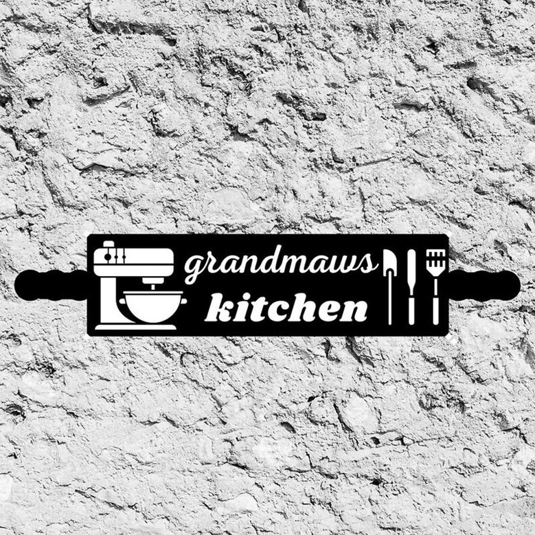 Custom Kitchen Sign, Cheff sign, Grandma Metal Signs, Grandma Sign, Personalized Cooking Metal Sign, Grandma's Gift, Mother's Day Gift